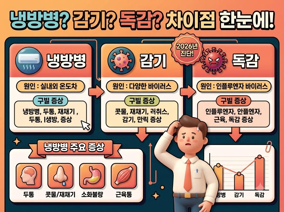 냉방병 증상 예방 치료법, 2026년 직장인이 자주 틀리는 오해와 예방책 이미지 1