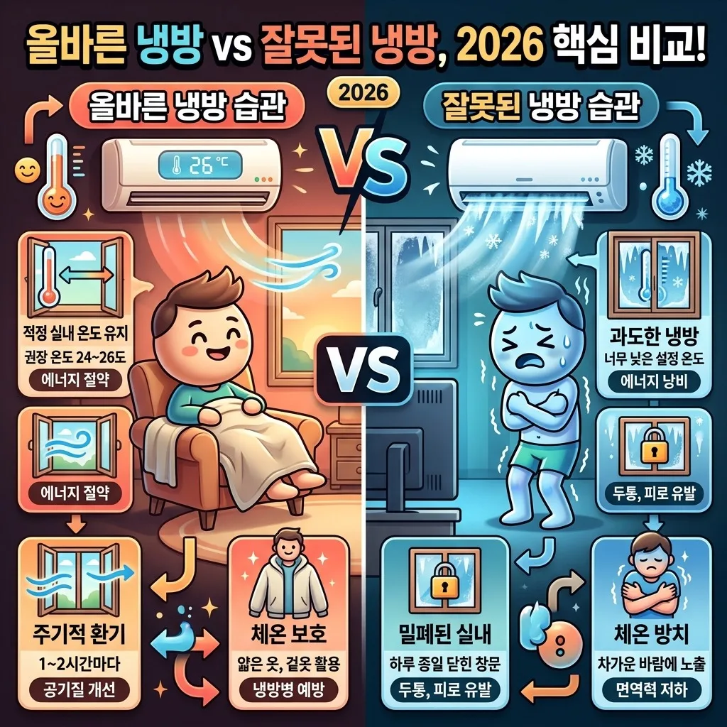 2026년 여름철 냉방병 오한, 이 3가지 예방법으로 완벽 극복! 이미지 1