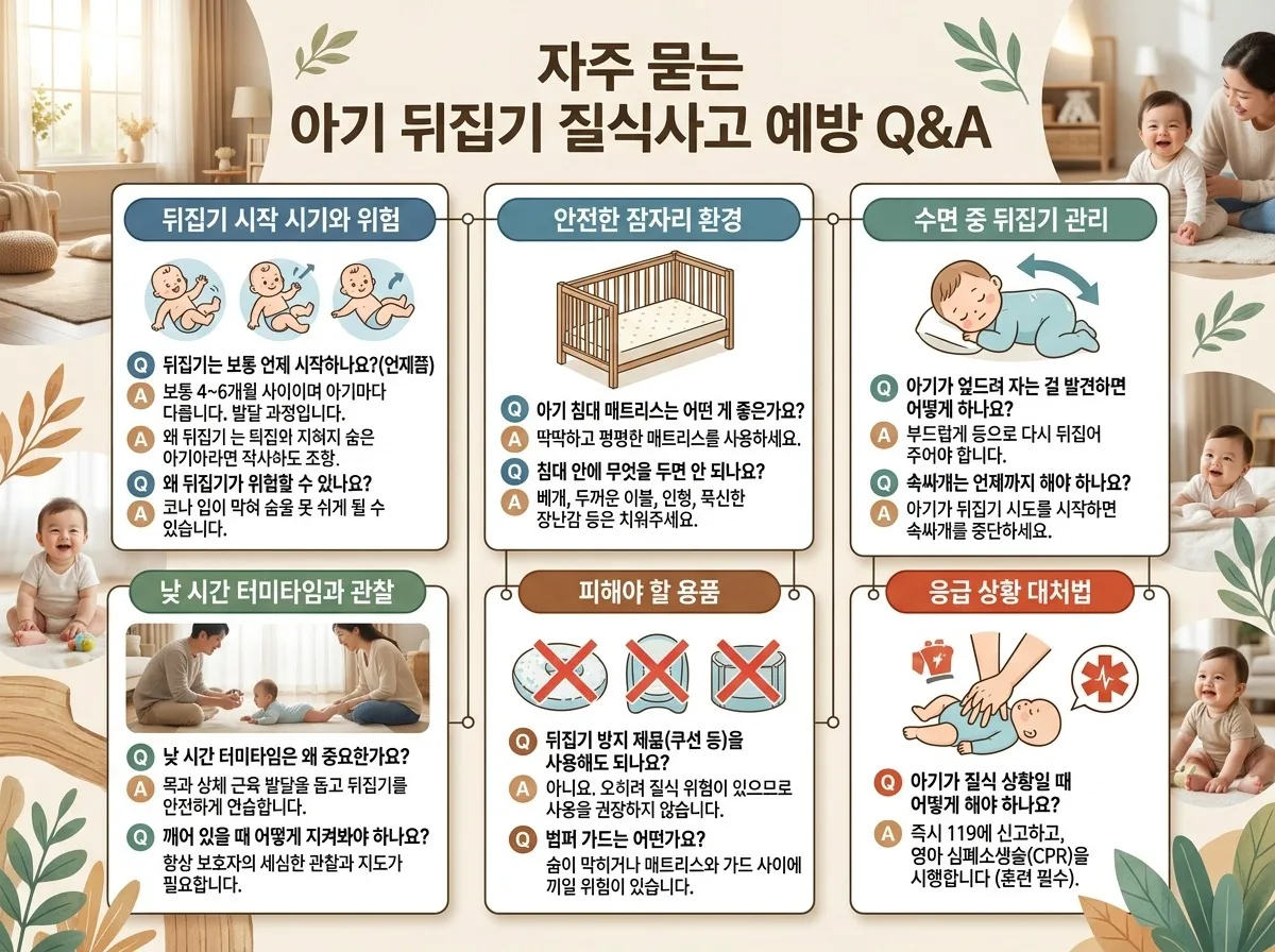 아기 뒤집기, 2026년 질식사고 막는 5가지 안전 수칙과 흔한 오해 이미지 2