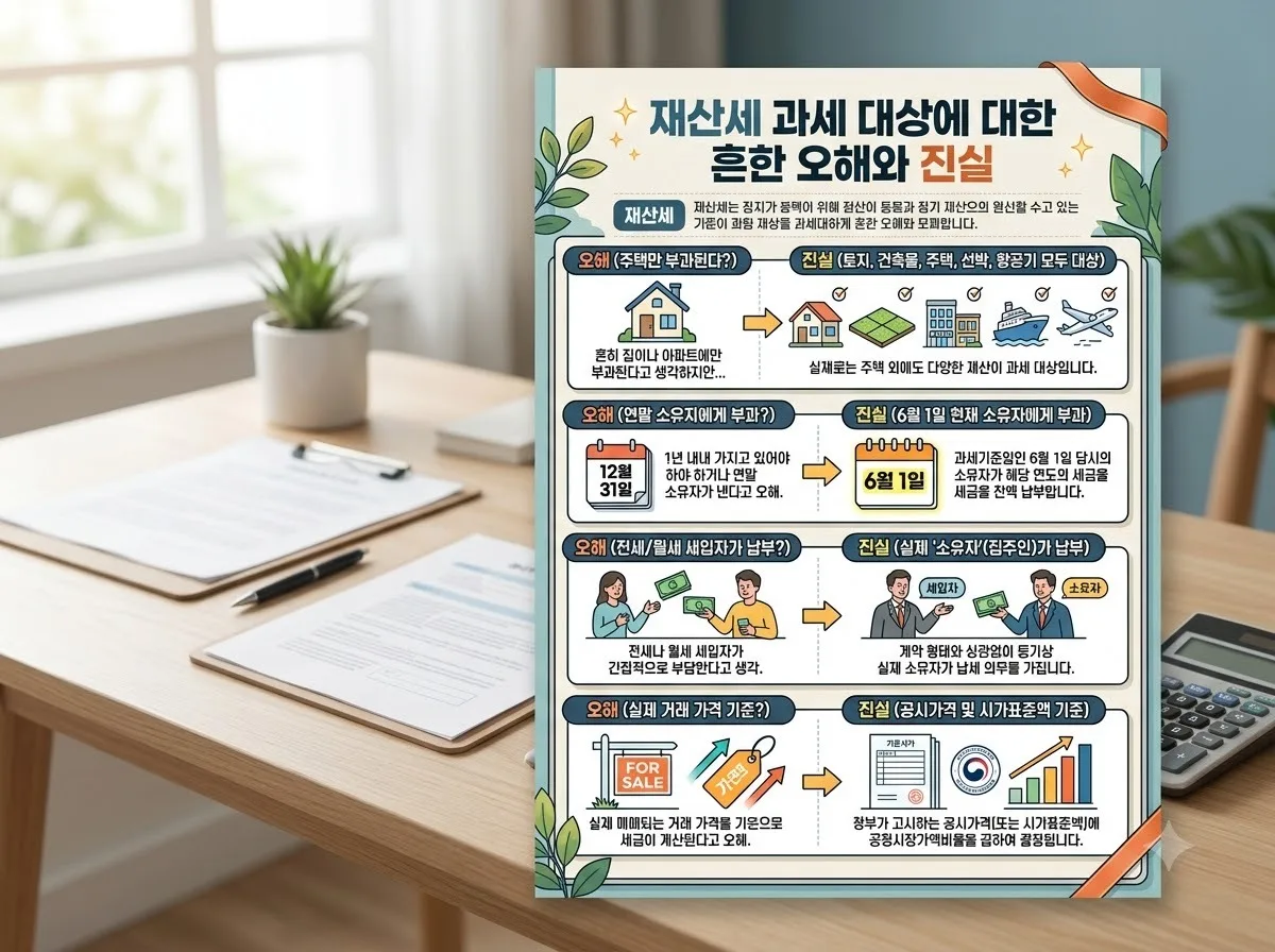 재산세 과세 대상 5가지 완벽 정리, 2026년 내 집과 토지 세금 확인 이미지 2