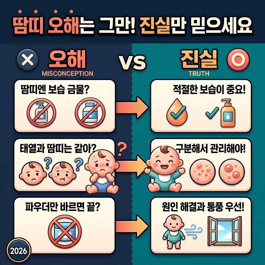 아기 여름 땀띠 관리, 2026년 최신 예방·대처법 5가지 오해와 진실 이미지 2