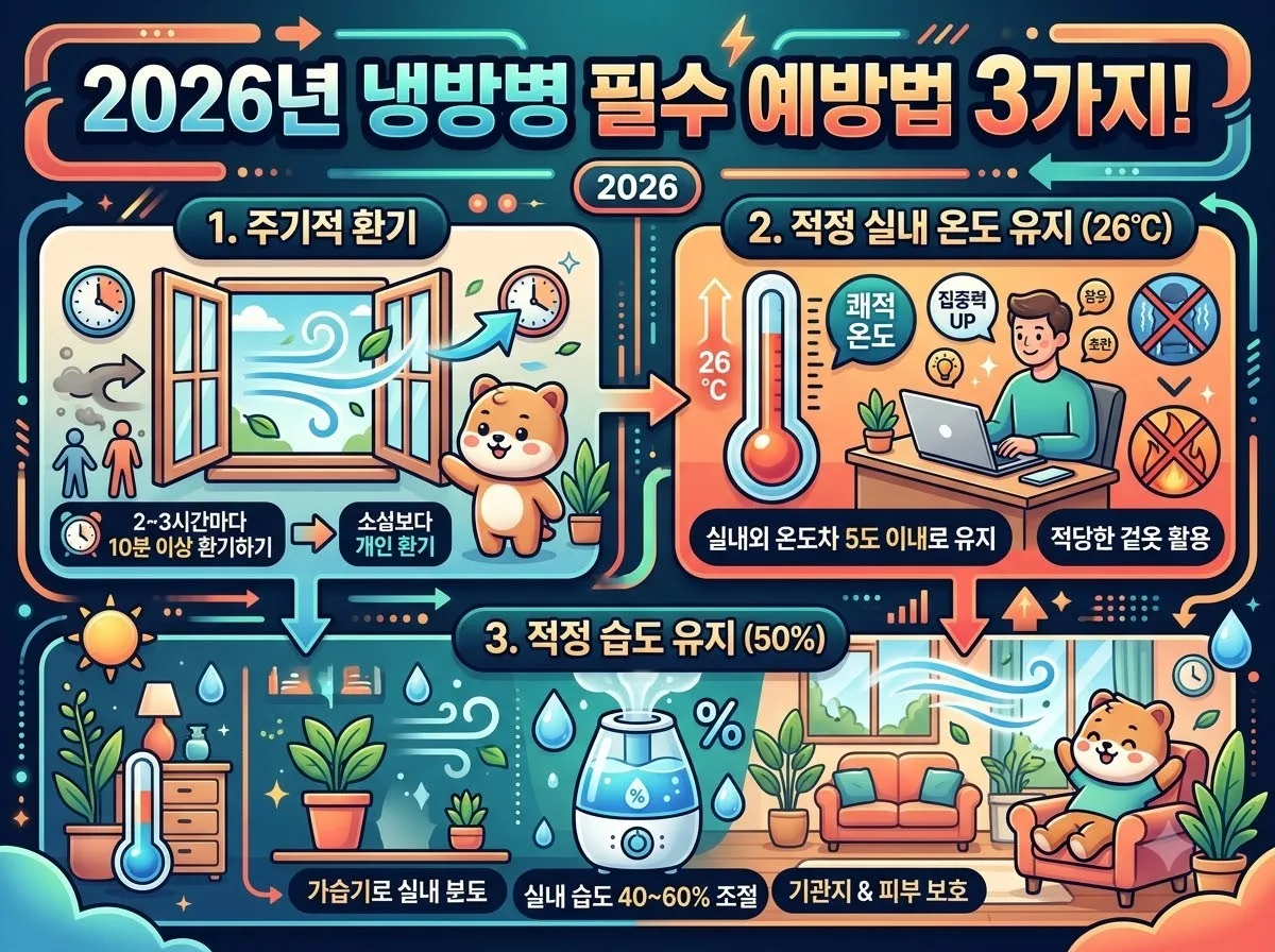 냉방병 취약 대상별 증상과 2026년 필수 예방법 3가지 이미지 2