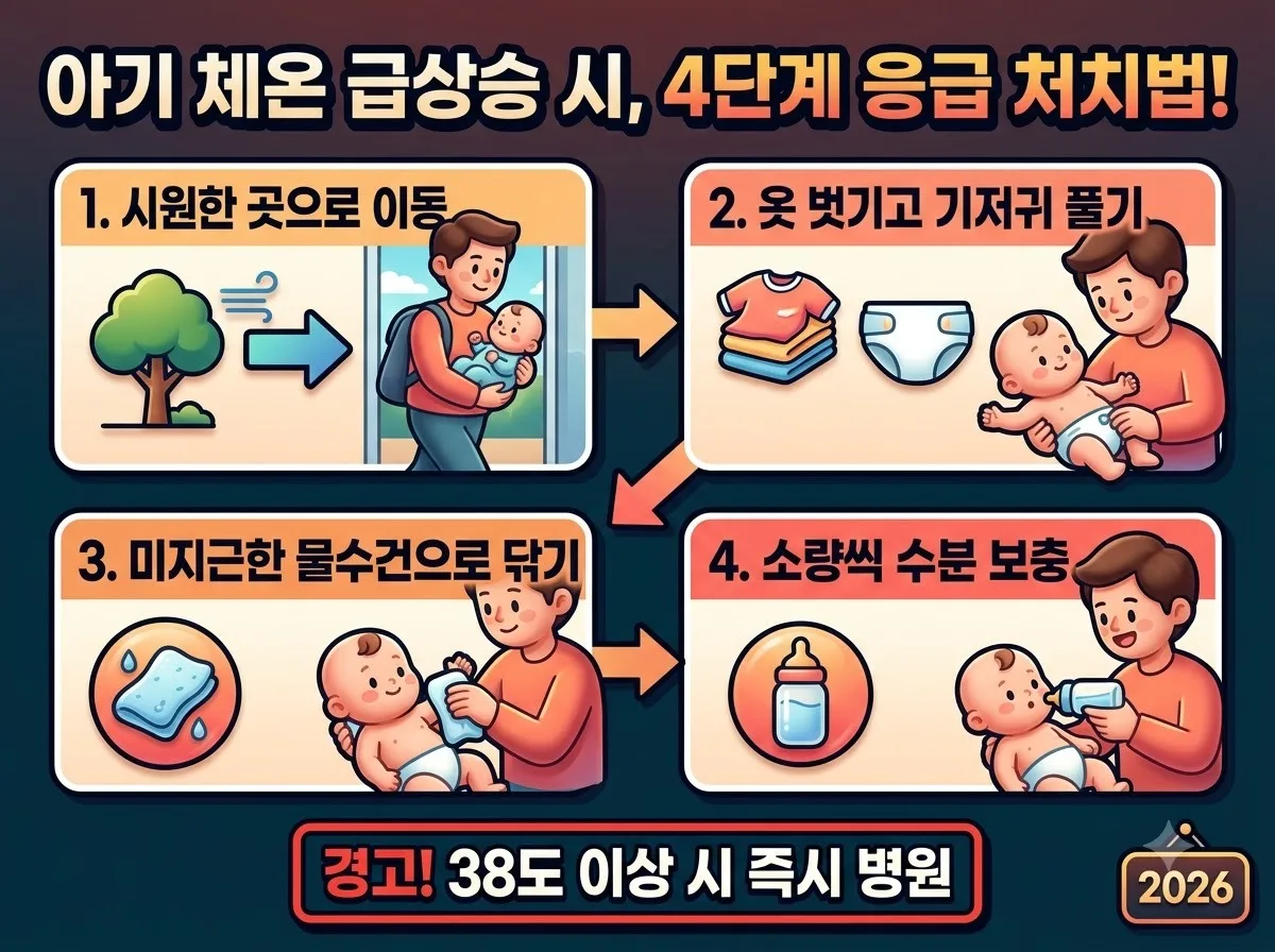 아기 더위먹은 증상 4가지와 2026년 여름 필수 예방법 이미지 2