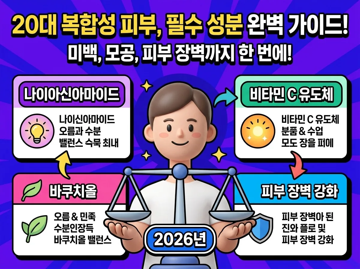 20대 초반 복합성 피부, 미백 모공 세럼 3가지 최신 비교 (2026년 기준) 이미지 1