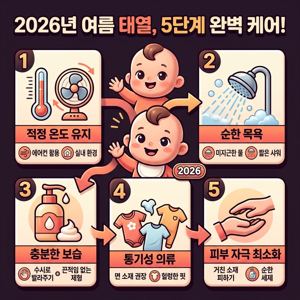 신생아 여름 태열, 2026년 최신 관리법 5가지 오해와 진실 이미지 1