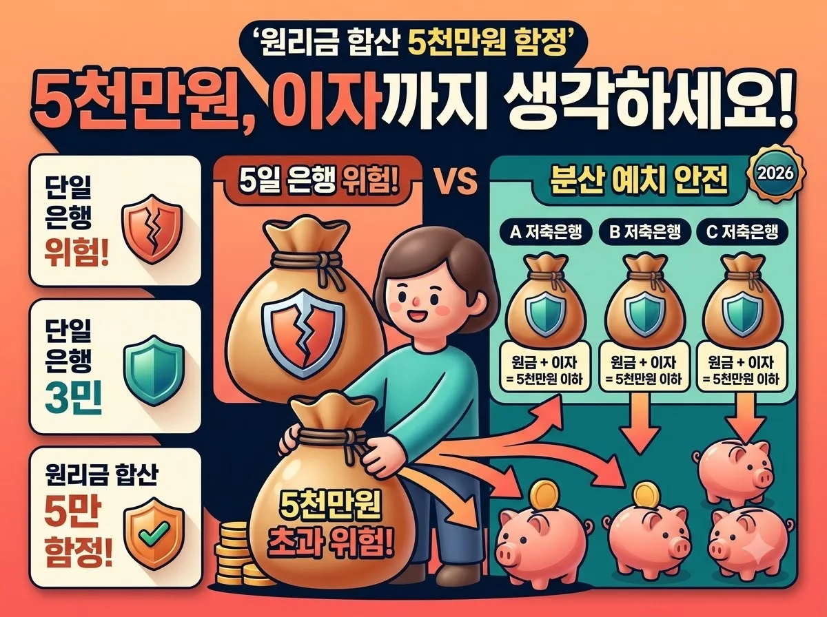 저축은행예금 가입 전 확인해야 할 3가지 주의사항과 2026년 수익률 관리 이미지 1