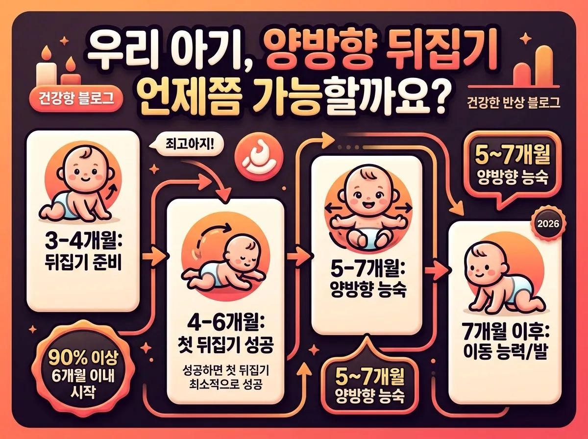아기 한쪽 방향 뒤집기, 발달 걱정 줄이는 2026년 가이드 이미지 2