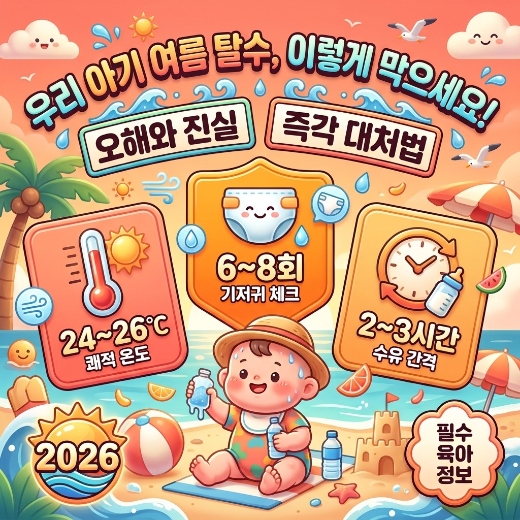 신생아 여름 탈수증상, 2026년 최신 관리 3가지와 오해