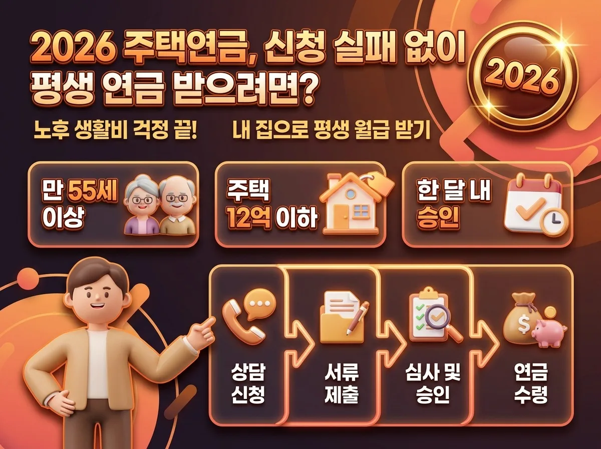 2026 주택연금 신청 절차, 서류부터 승인까지 실패 없는 3가지 단계