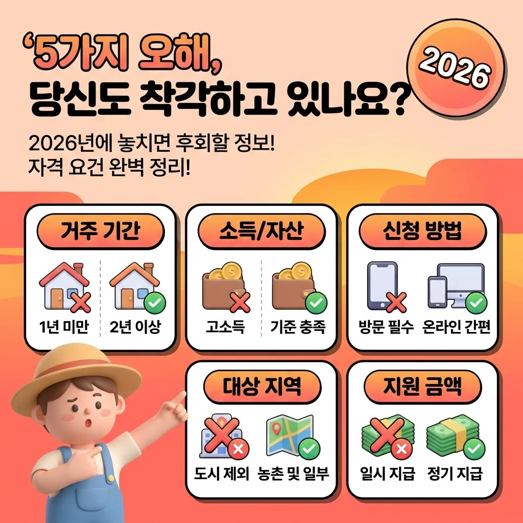 2026 농어촌 기본소득 시범, 놓치기 쉬운 5가지 오해