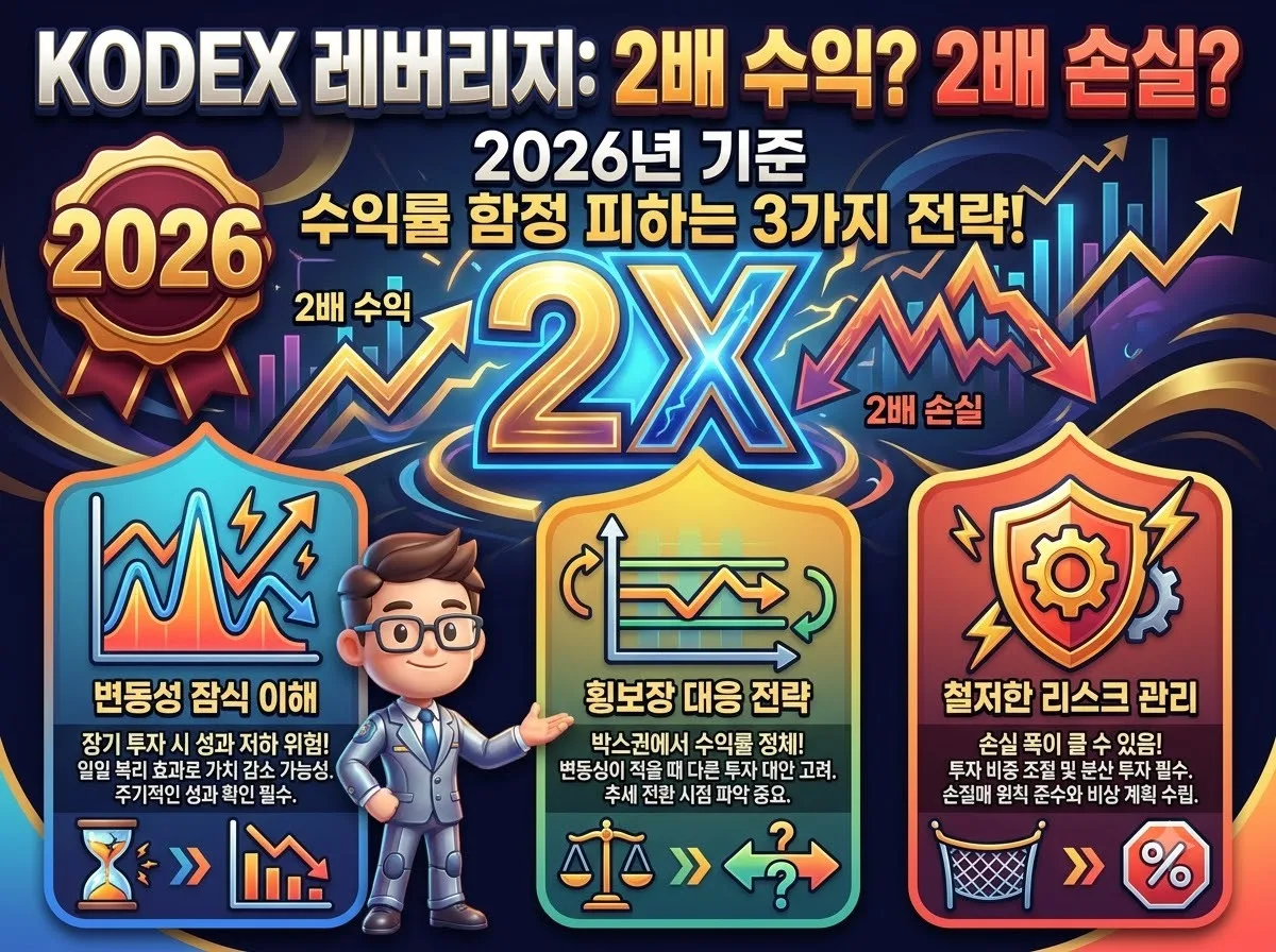 KODEX 레버리지 수익률 함정 피하는 3가지 전략 (2026년 기준)