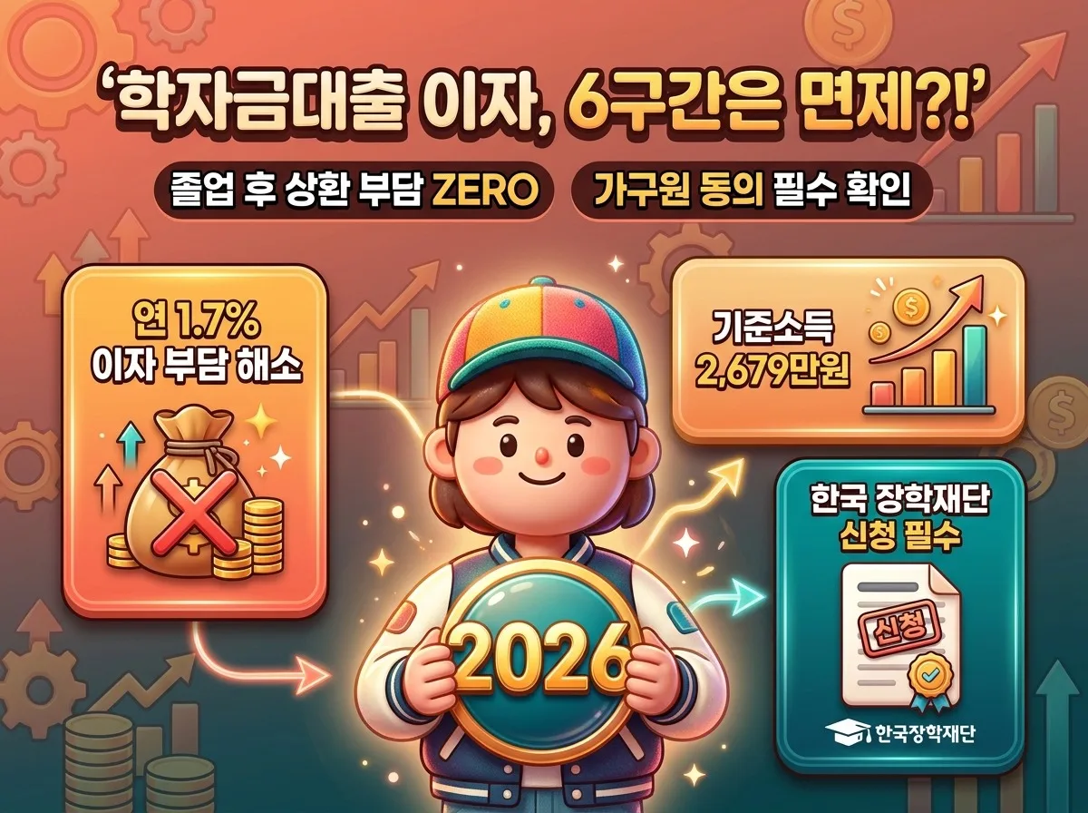 6구간 학자금대출 이자면제: 2026년 2학기 신청 절차와 주의점