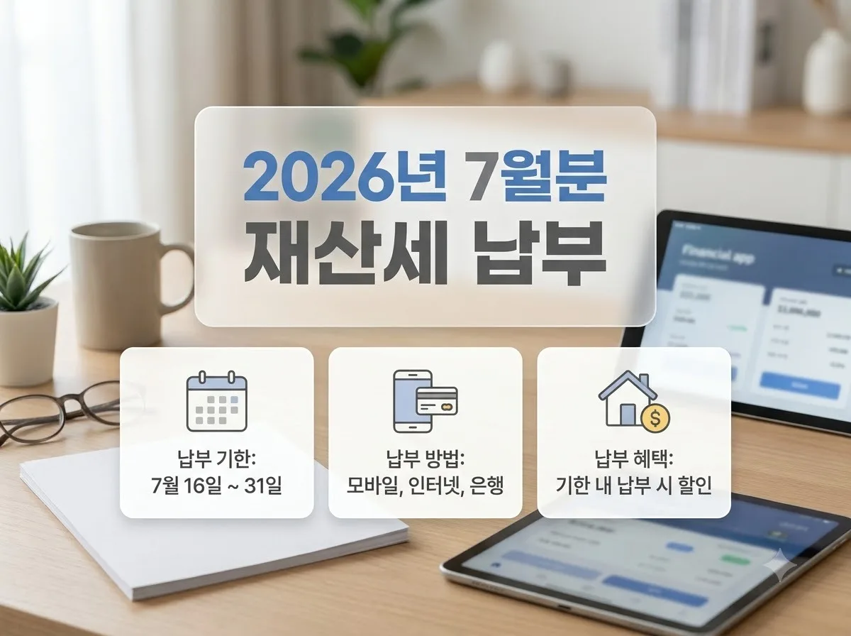 2026년 재산세 납부 방법 3가지와 주의점: 위택스부터 카드 혜택까지