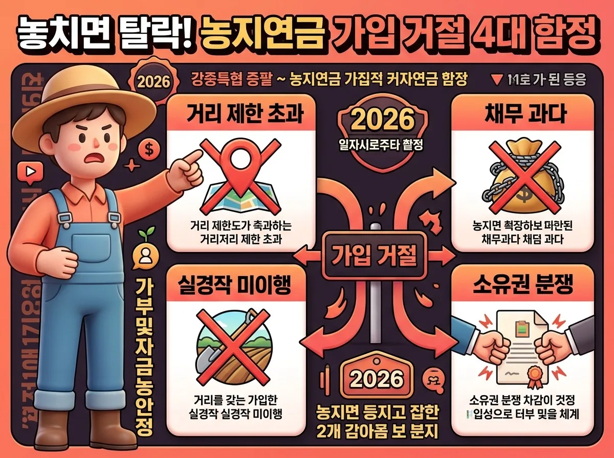 2026 농지연금 가입 자격, 영농경력 5년 조건 속 놓치기 쉬운 함정 3가지 이미지 1