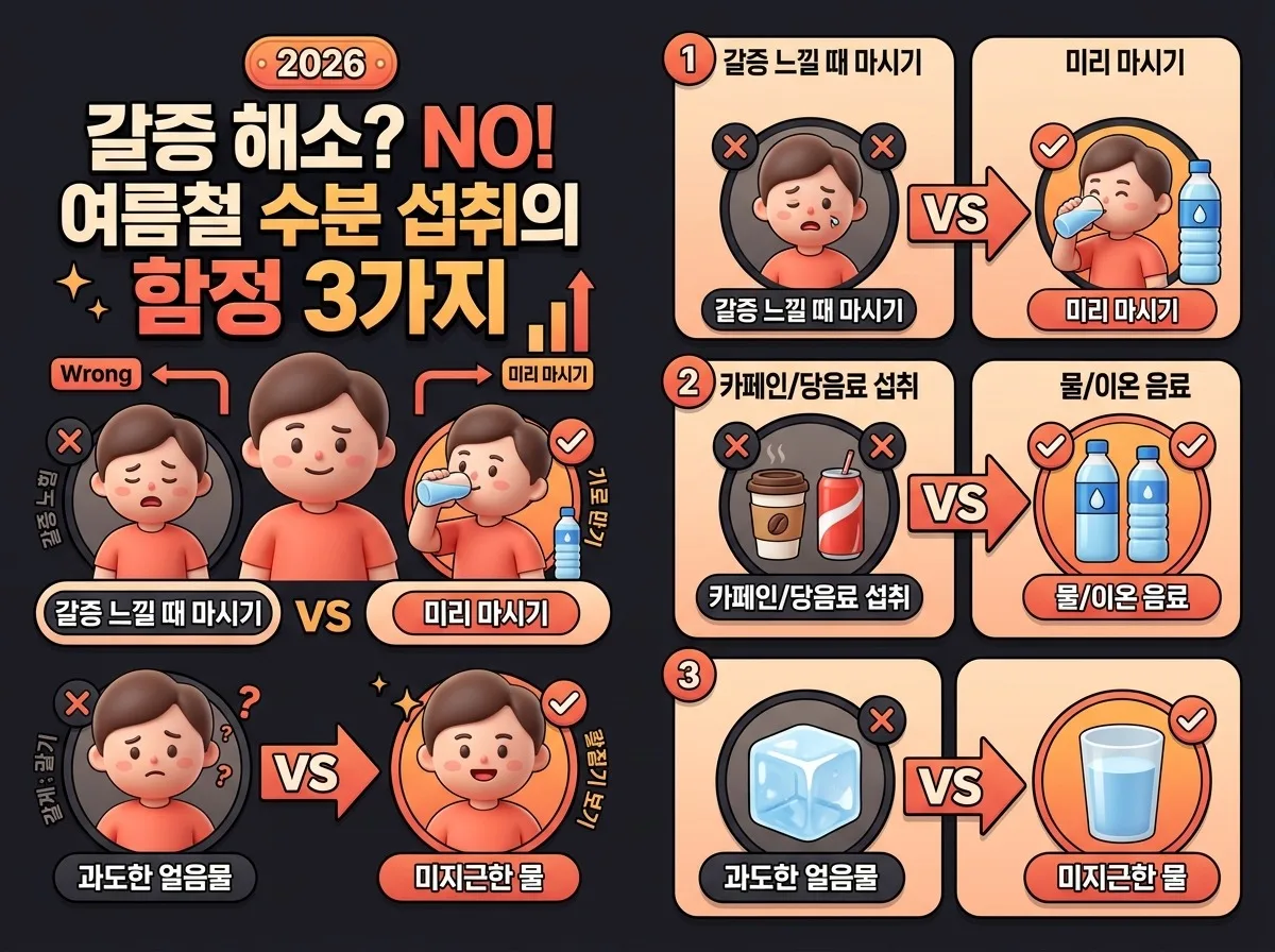 폭염 속 온열질환 예방, 여름철 탈수와 일사병 피하는 3가지 방법 이미지 1