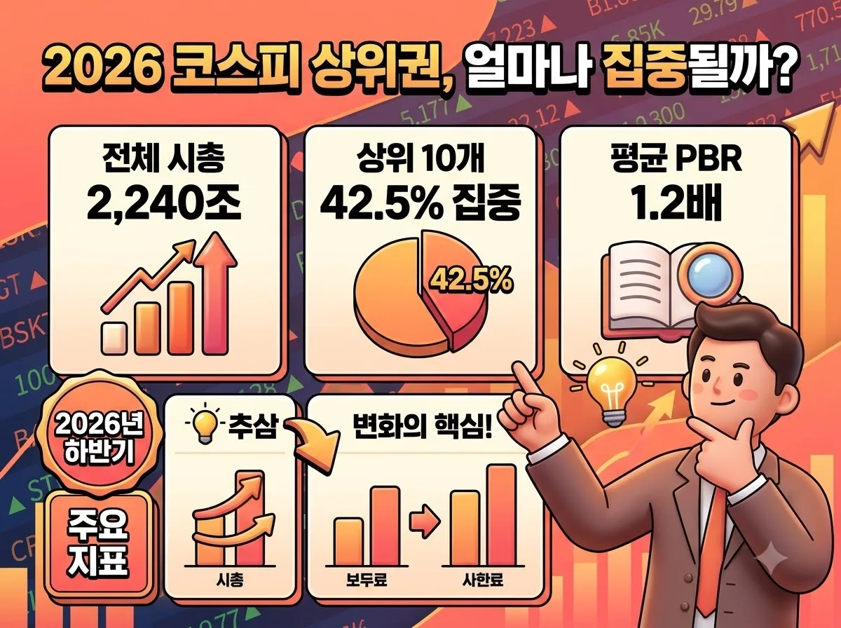 코스피시총순위 2026년 하반기 변화와 투자자가 놓치기 쉬운 3가지 지표 이미지 2