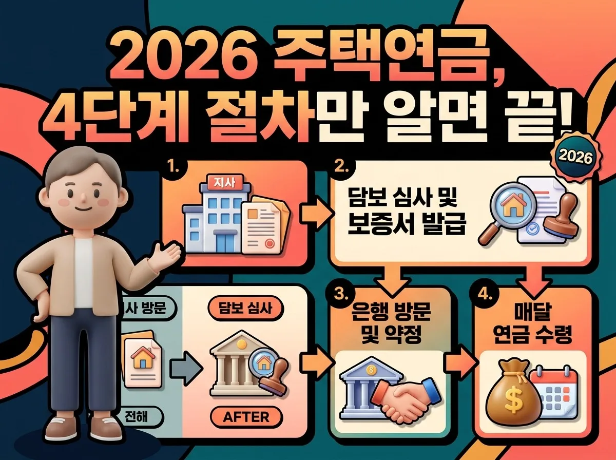 2026 주택연금 신청 절차, 서류부터 승인까지 실패 없는 3가지 단계 이미지 1