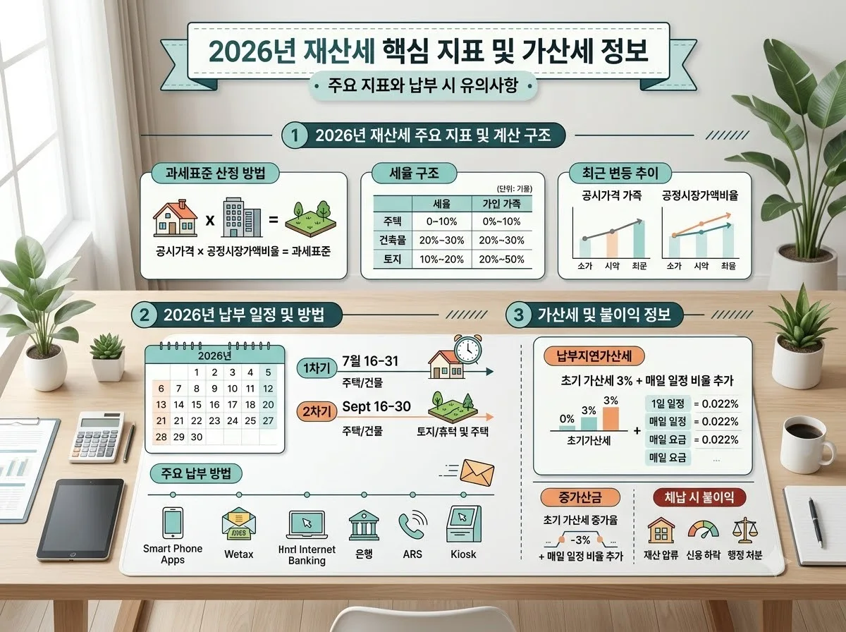 재산세 납부 시 주의할 점 5가지, 2026년 실수 없이 세금 아끼는 법 이미지 2
