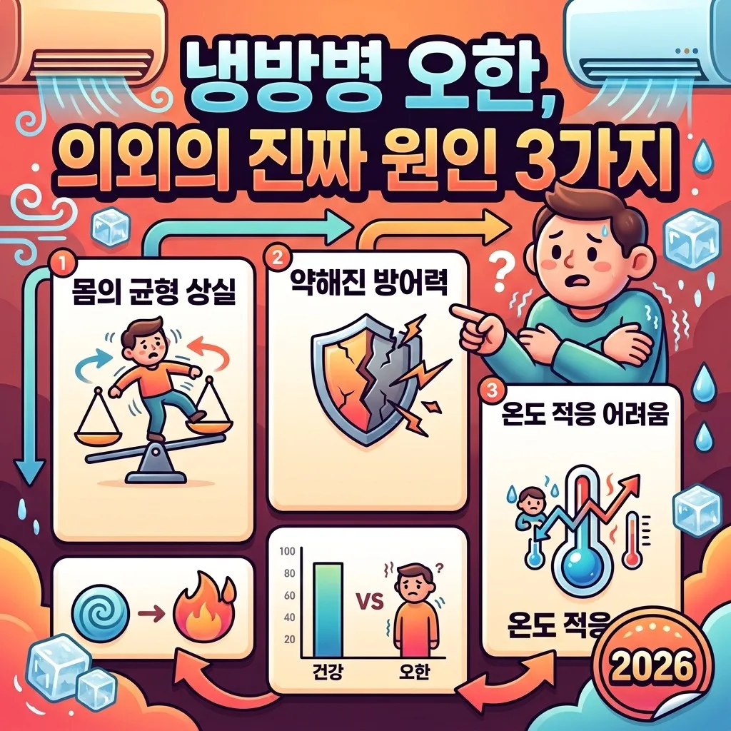 2026년 냉방병 오한, 의외의 원인 3가지와 근본적인 해결책 이미지 1