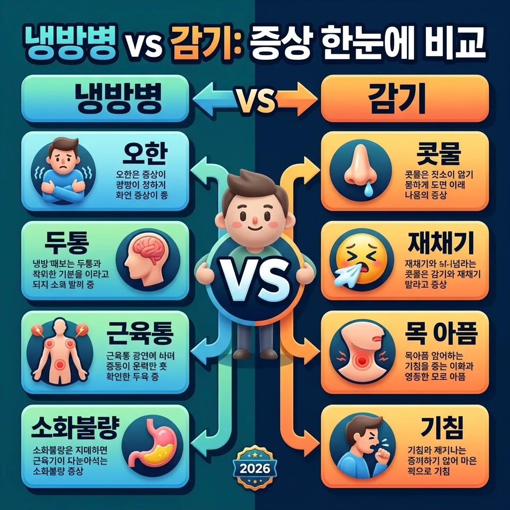 냉방병 오한, 단순 감기와 이렇게 달라요! 2026년 여름 대처법 이미지 1