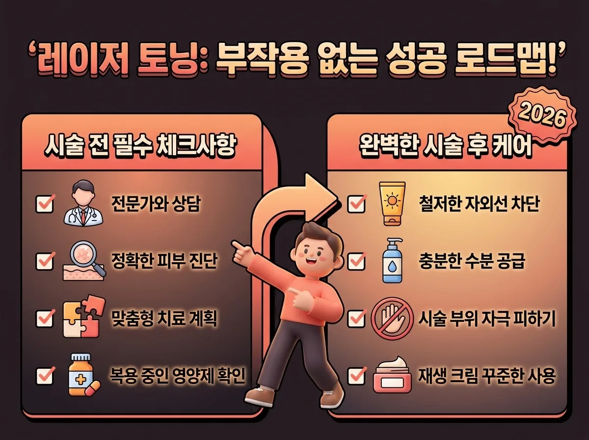 2026년 레이저 토닝, 기미 잡티 제거 부작용 없이 성공하는 3가지 핵심 이미지 1