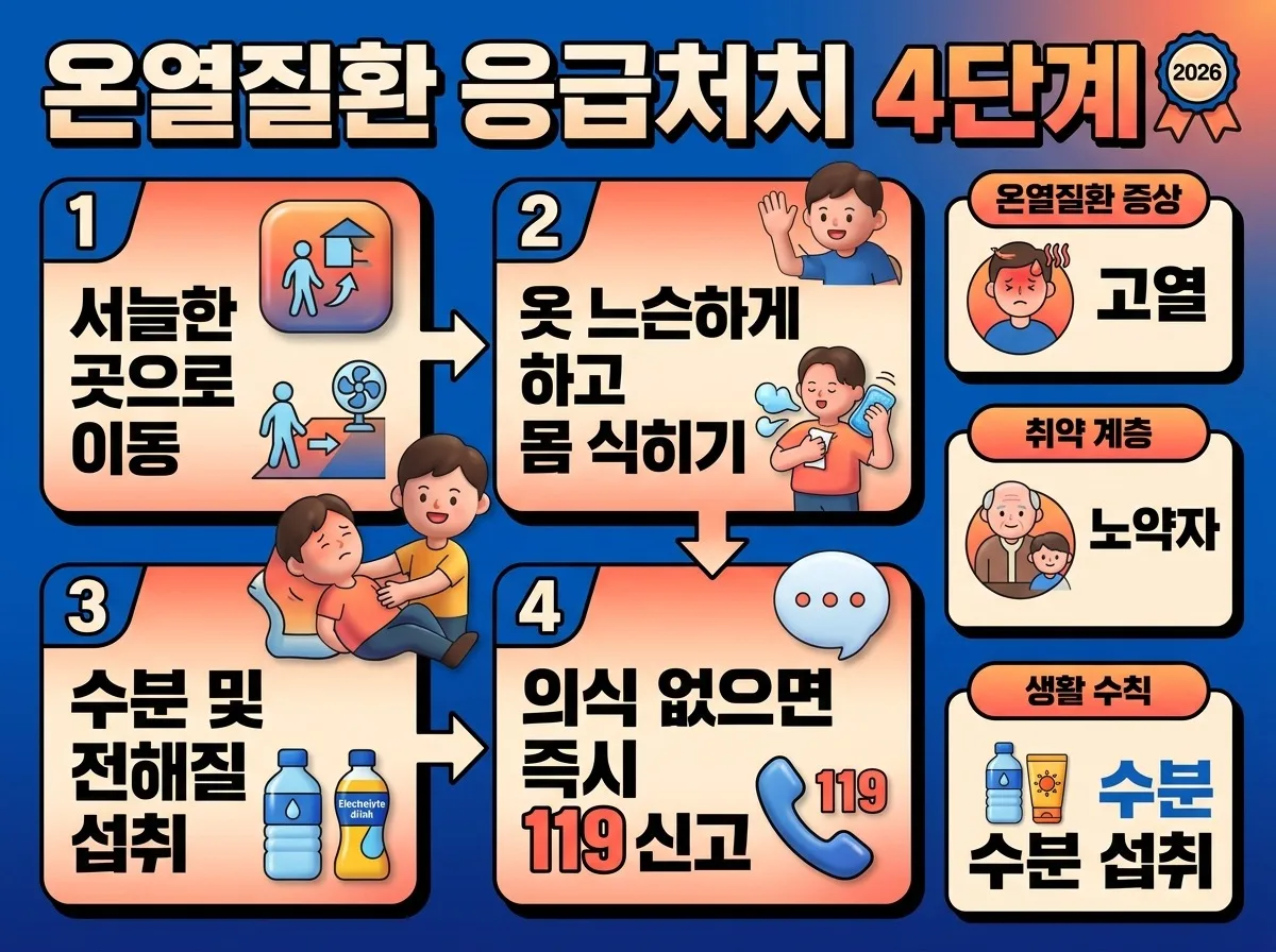 온열질환 예방과 활력 관리, 2026년 무더위 이겨내는 실전 수칙 이미지 2