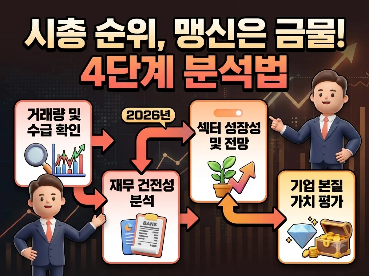 2026년 코스닥 시총 순위 TOP 10 분석과 하반기 투자 시 주의할 점 이미지 1