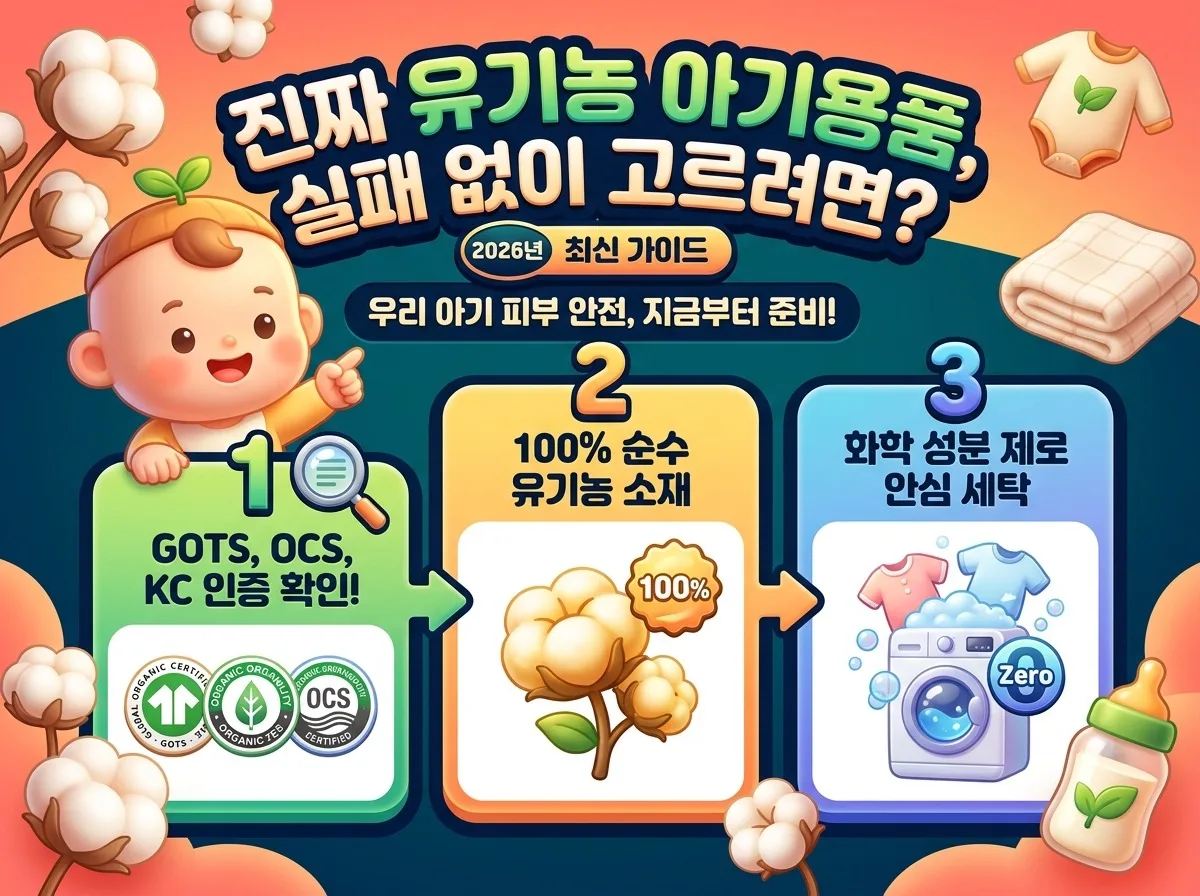 출산준비물 친환경 유기농 소재 아기용품 실패 없는 3단계 구별법