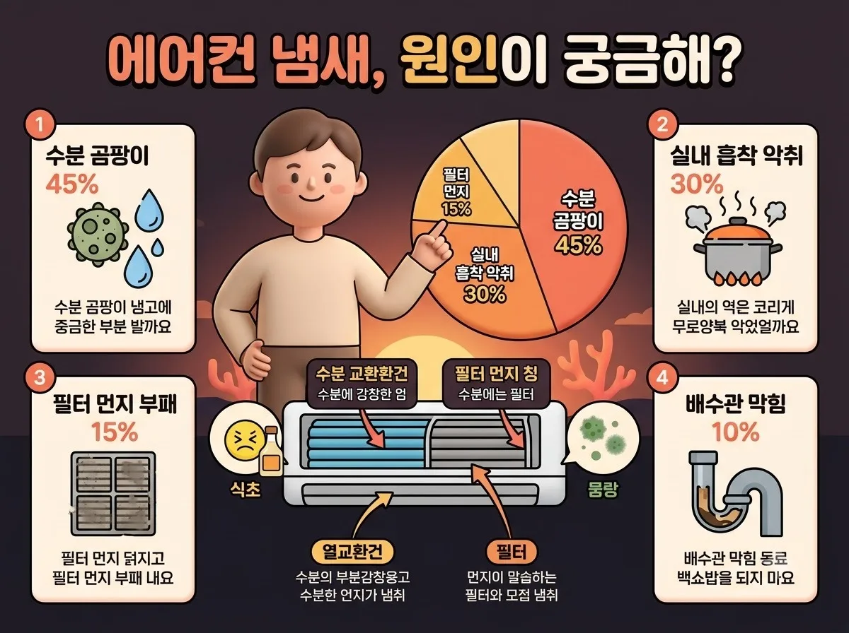 에어컨 식초 냄새 곰팡이 해결법, 2026년 최신 셀프 점검 가이드 이미지 1