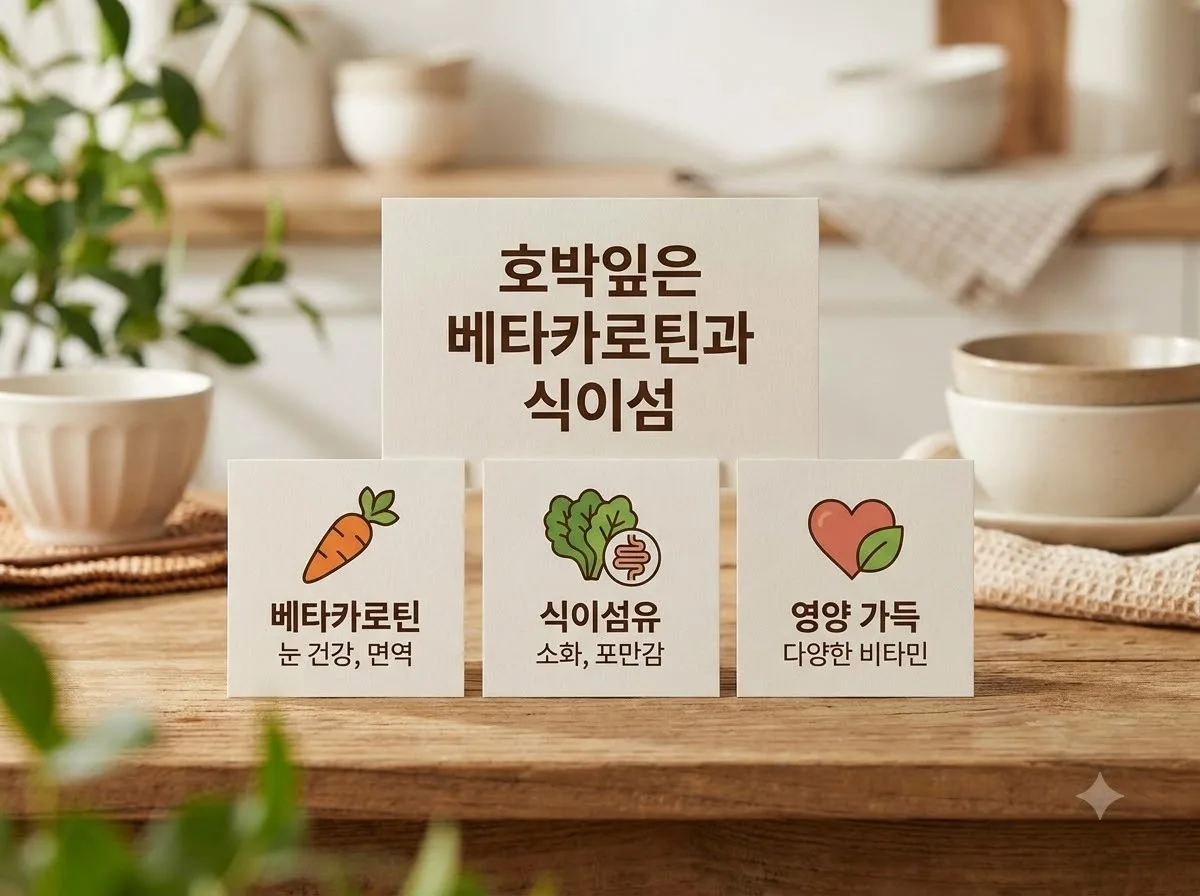 호박잎 효능 5가지와 2026년 여름 신선하게 보관하는 법