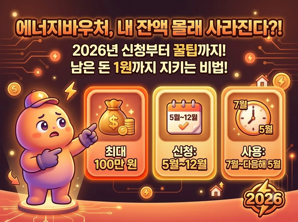 에너지바우처신청 잔액조회 2026년 신청법과 잔액 안 날리는 비법