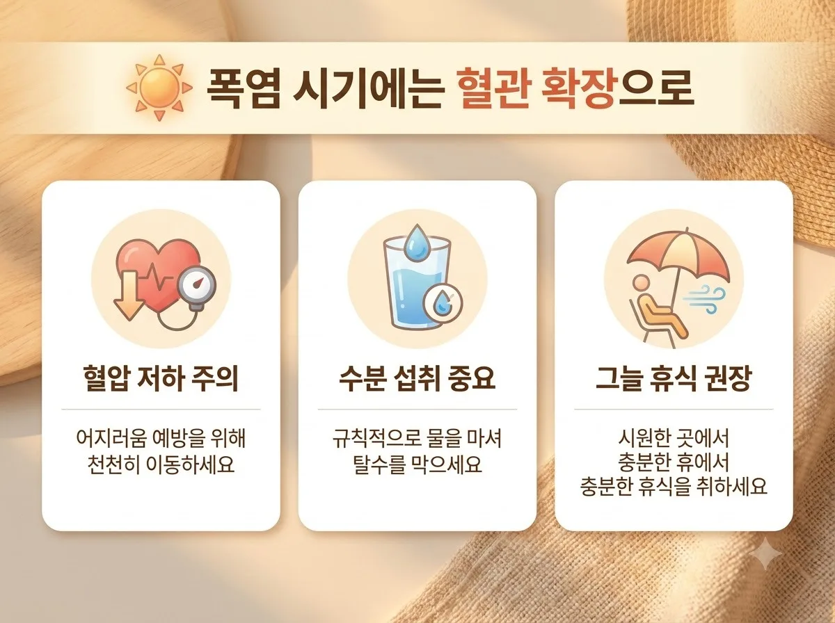 폭염 속 중장년 심혈관 예방을 위한 2026 여름철 혈압 관리법