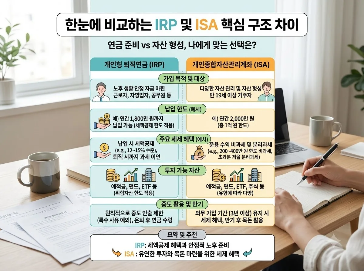 청년 IRP ISA 계좌 비교, 2026년 목돈 마련에 더 유리한 선택은? 이미지 1