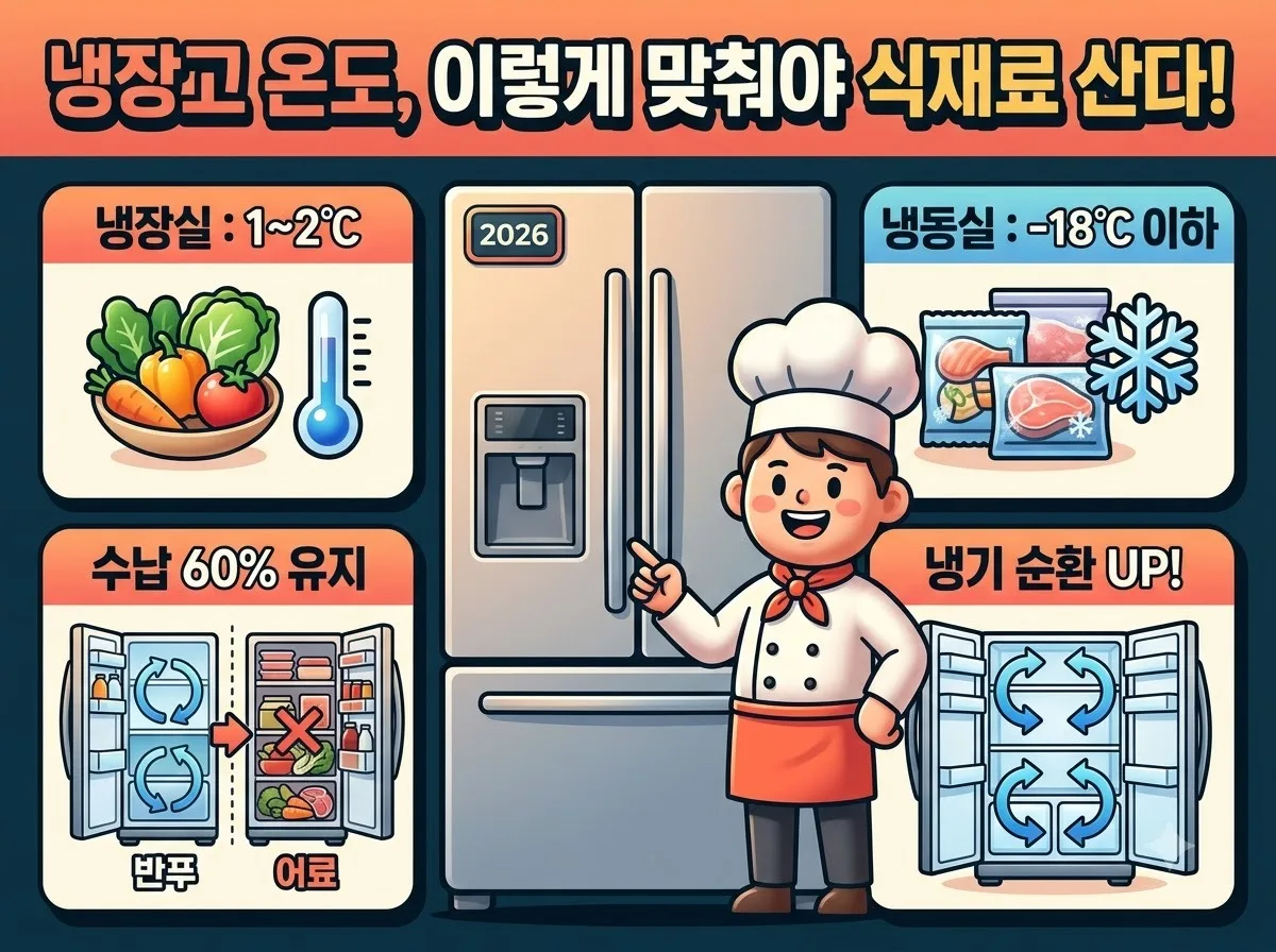 여름철 냉장고 적정 온도 설정법, 식재료 살리는 2026년 맞춤 가이드 이미지 1