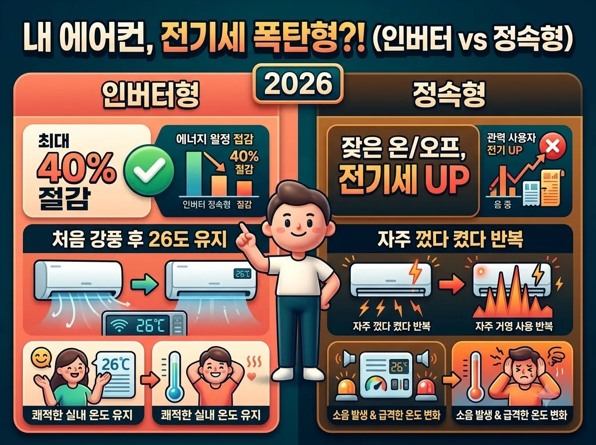 원룸 벽걸이 에어컨 전기세 40% 줄이는 2026년 실전 운용법 이미지 1