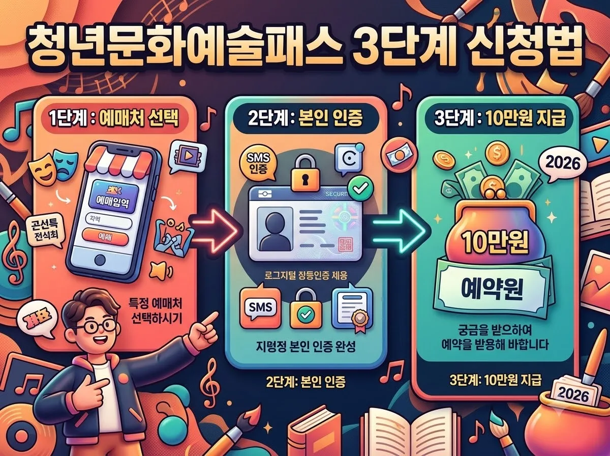 청년문화예술패스 2026년 신청 대상과 15만원 사용법은 무엇일까 이미지 1
