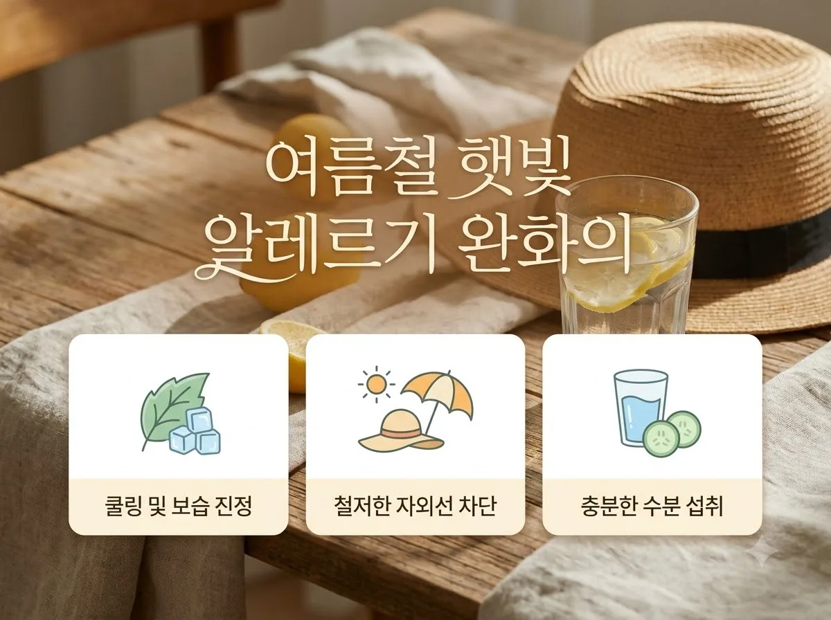 햇빛 알레르기 증상 완화법 3가지, 2026년 민감성 피부 관리 루틴