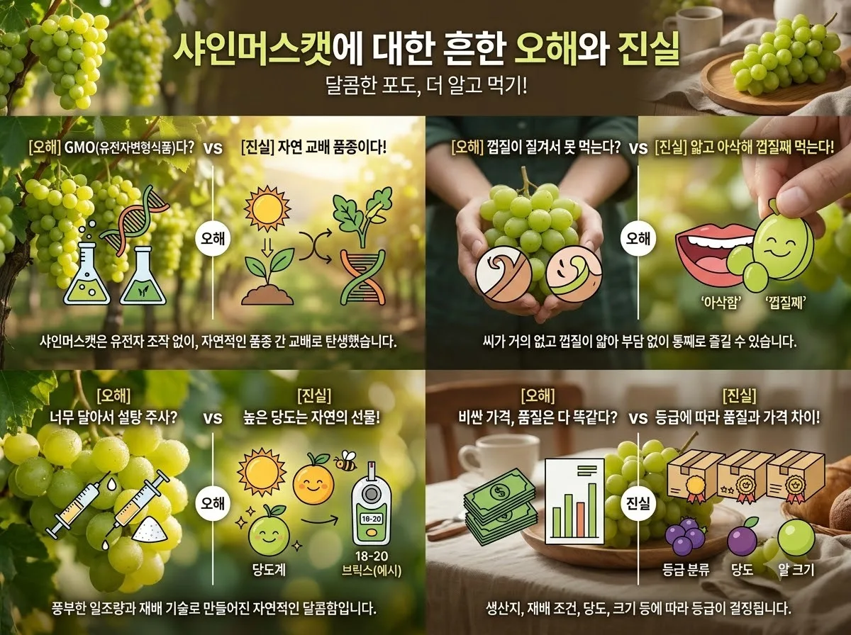 샤인머스캣 효능 5가지와 잔류 농약 걱정 없는 세척방법 2026 가이드 이미지 2