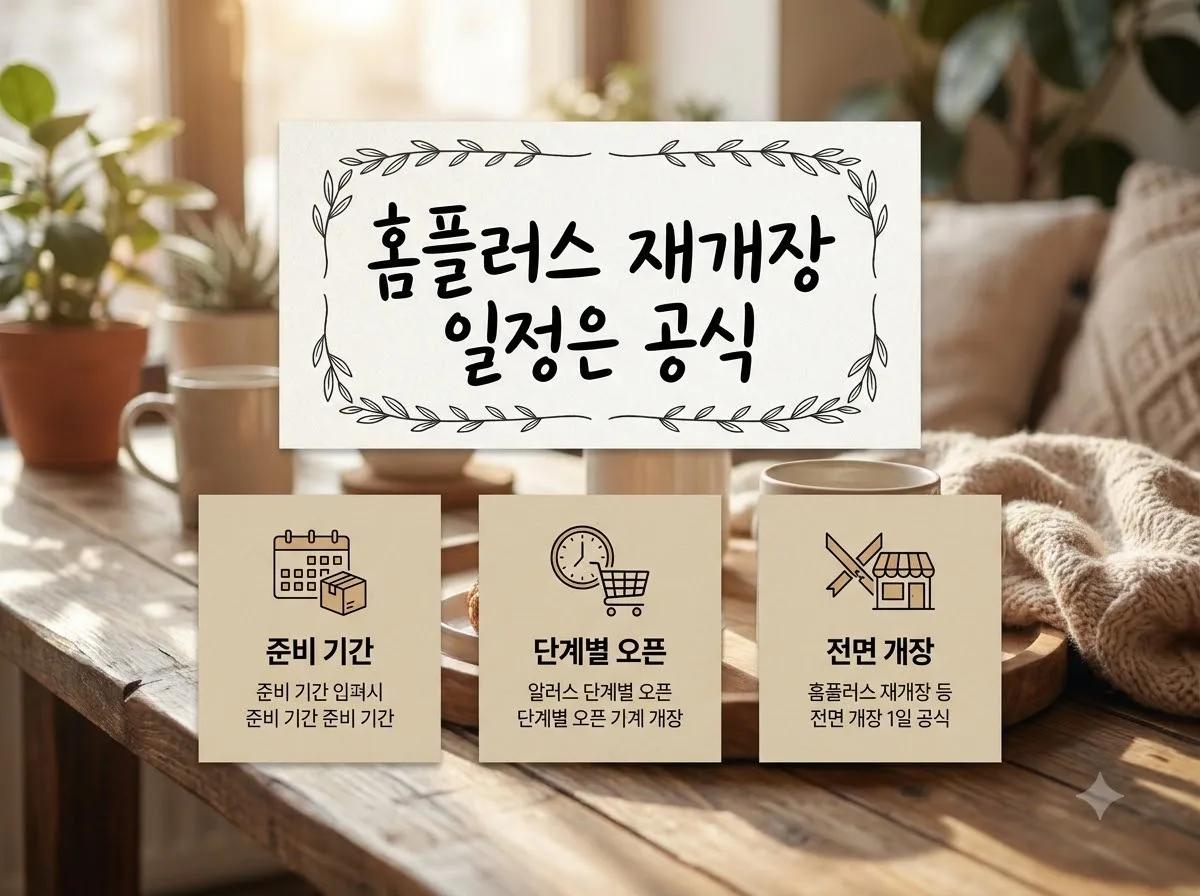 홈플러스 재개장 일정 및 가오픈과 정식 개장 핵심 차이
