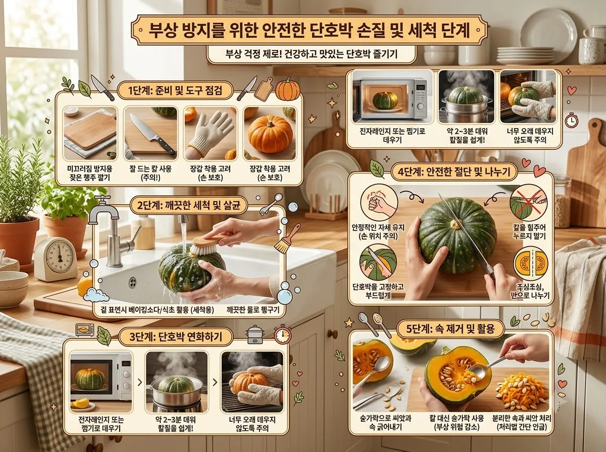 단호박 효능 5가지와 손질법 및 2026년 추천 건강 요리 레시피 이미지 2
