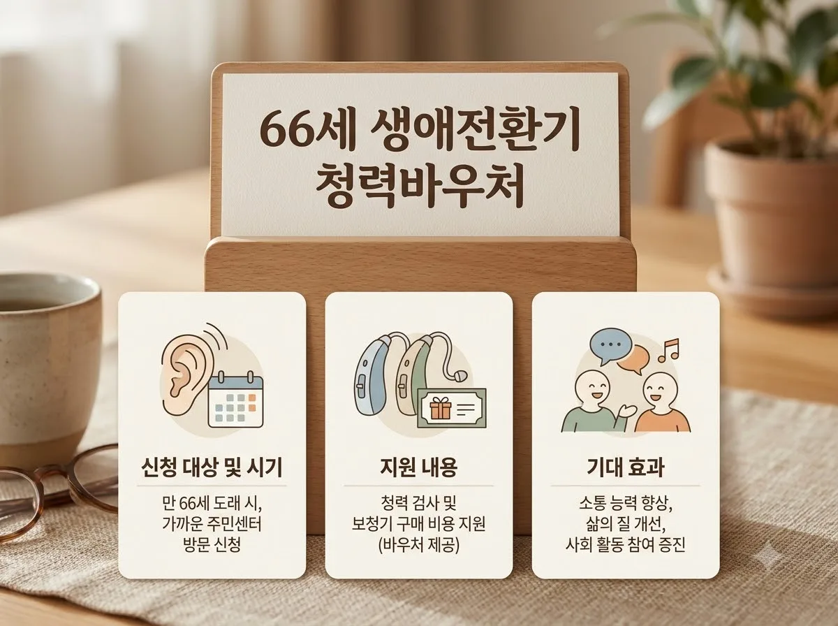 66세 생애전환기 청력바우처 도입 전망과 2026년 지원금 신청 주의점