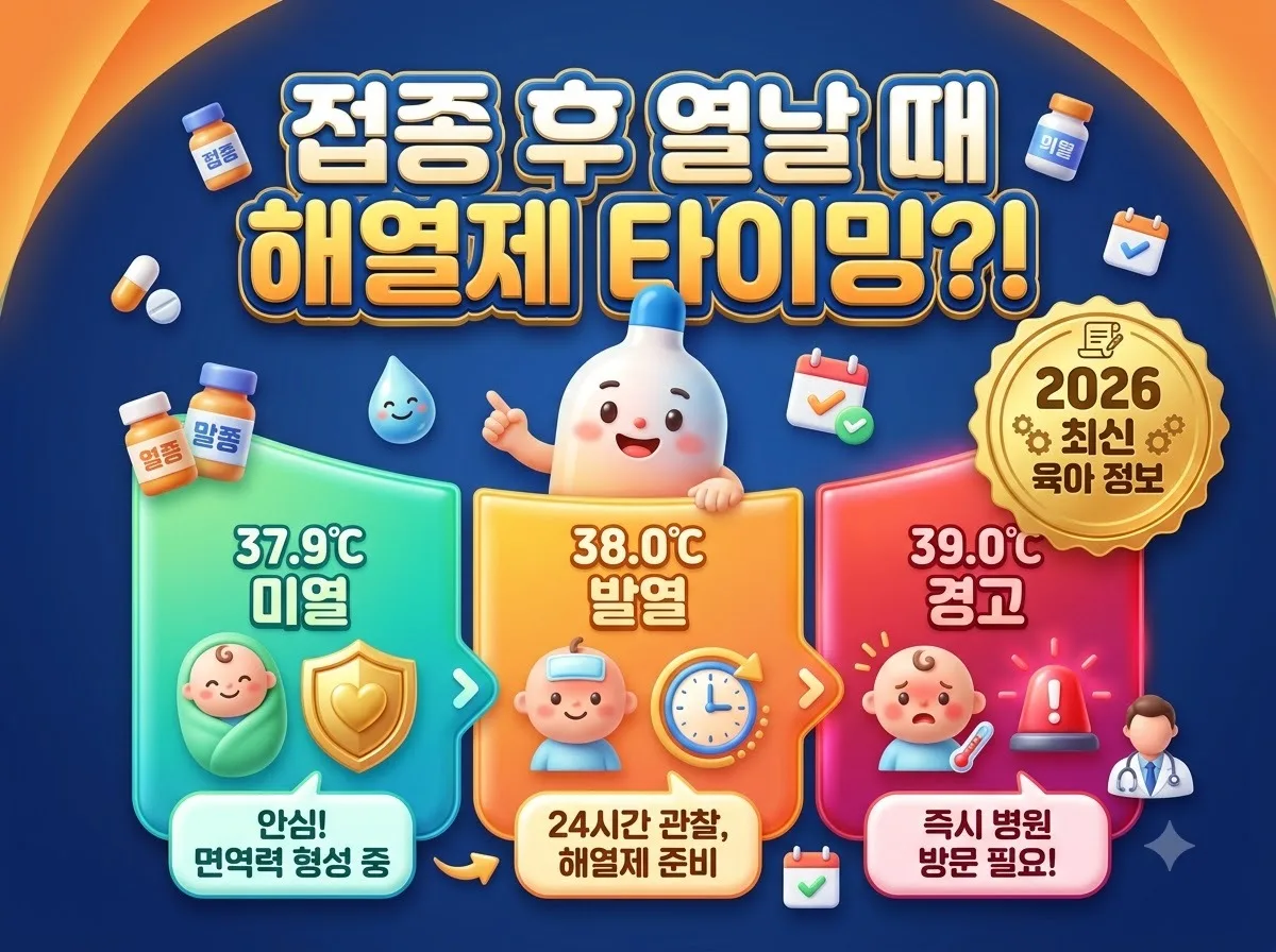 폐렴구균 백신 후 아기 체온 정상 범위와 초보 부모의 착각