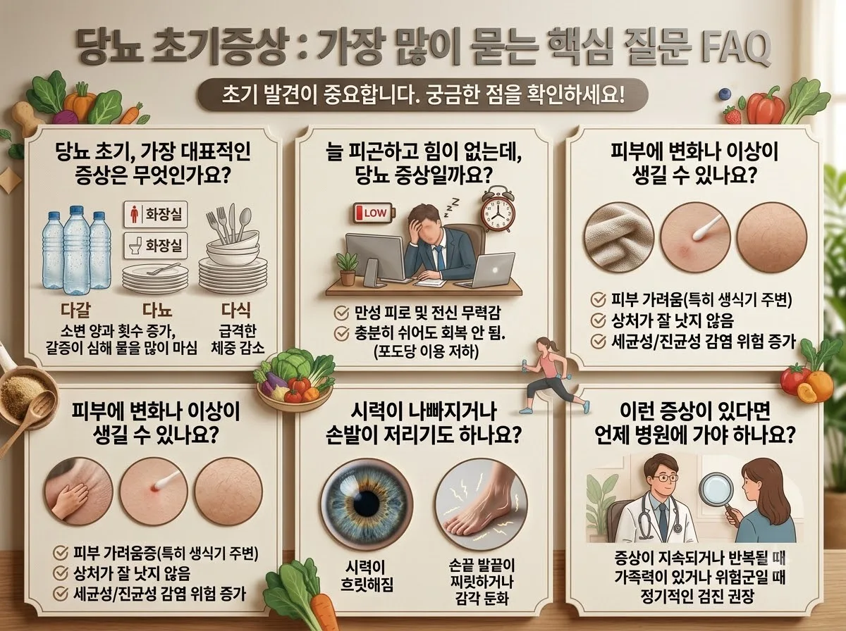 당뇨 초기증상 5가지 자가진단법과 흔히 놓치는 가짜 신호 이미지 1