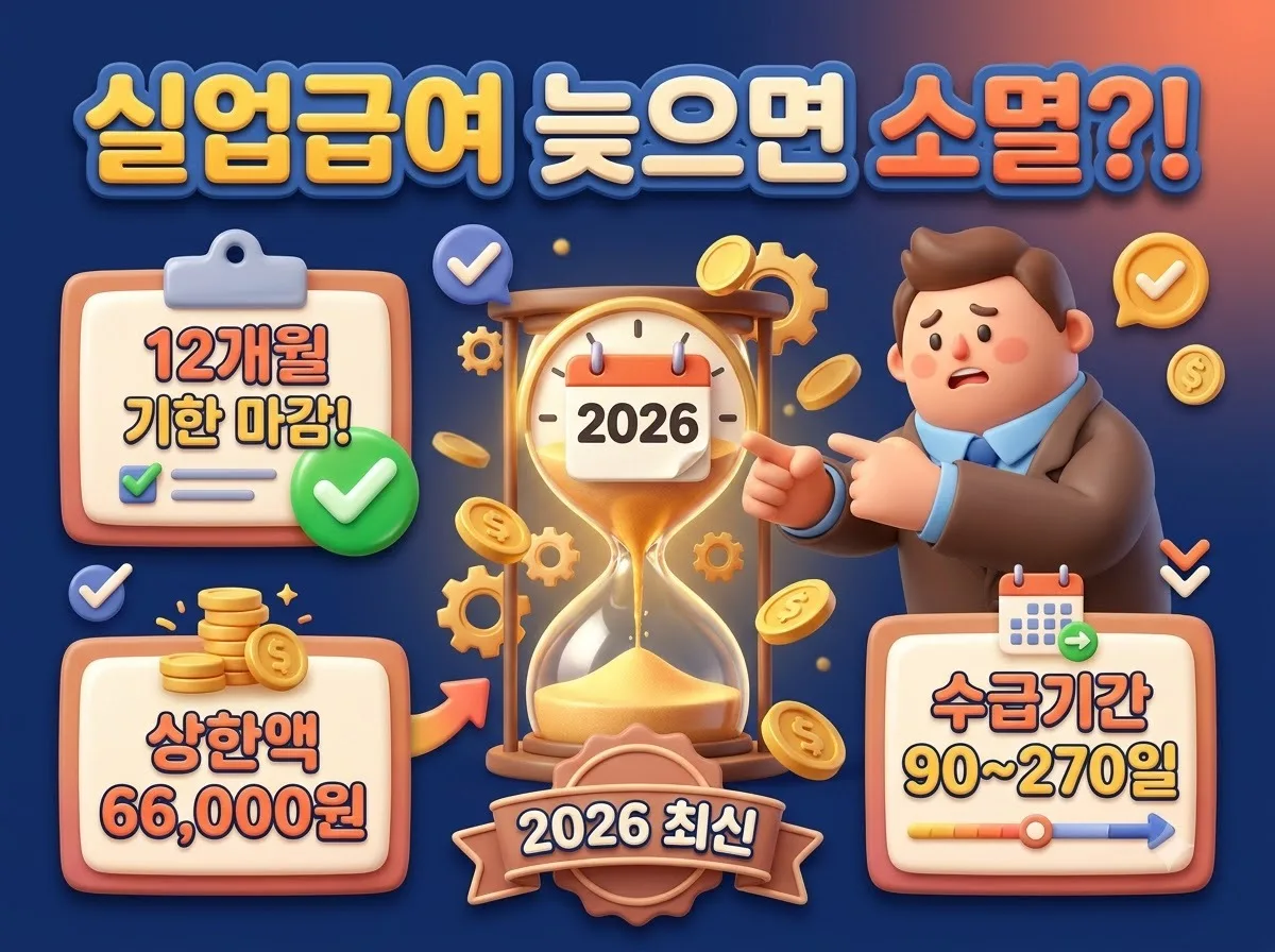 실업급여 신청 늦어지면 손해일까 2026년 기준 마감 기한과 필수 조건