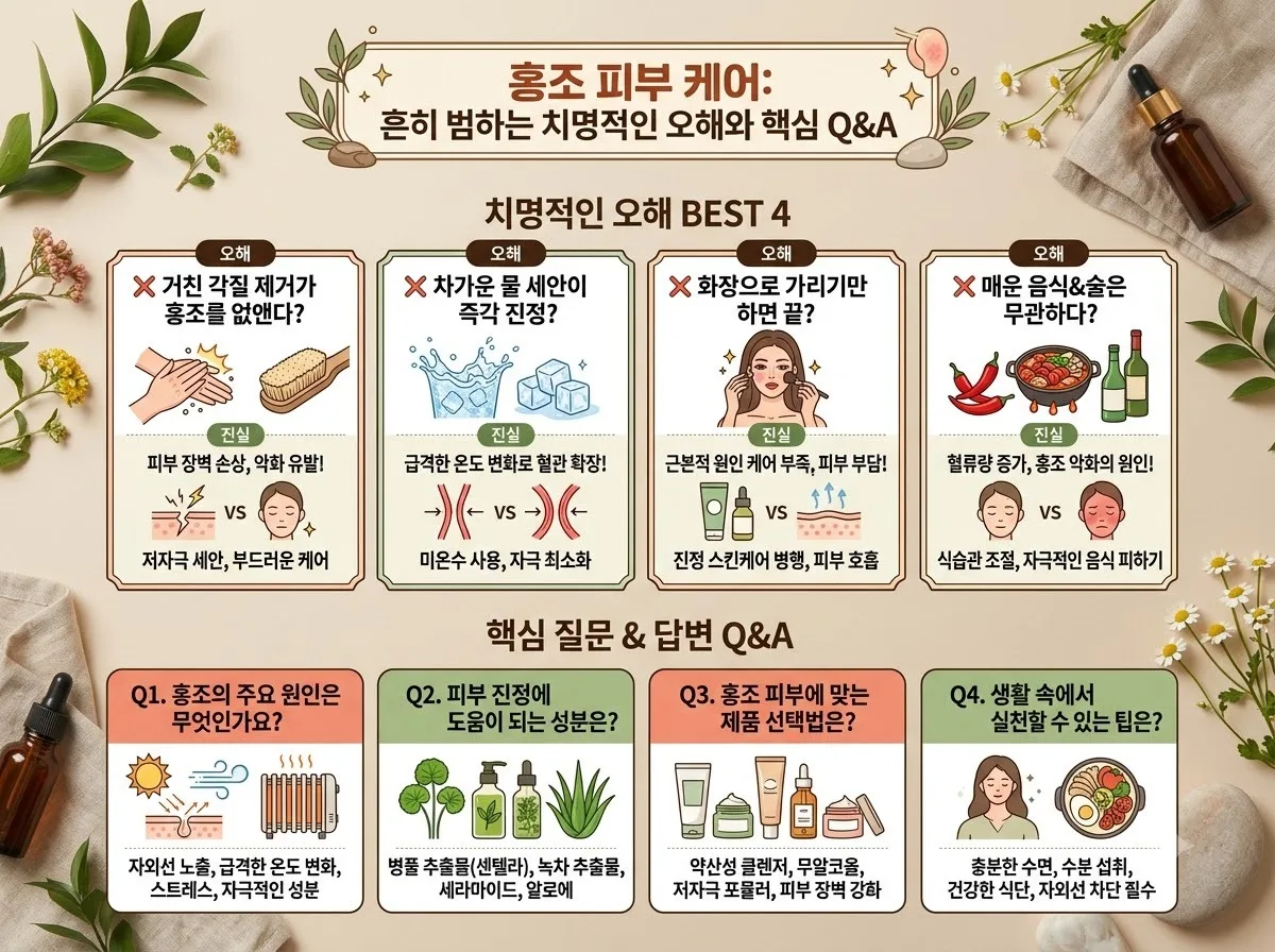 여름철 홍조 피부 진정 수분 공급 3단계, 2026년 맞춤형 스킨케어 이미지 1