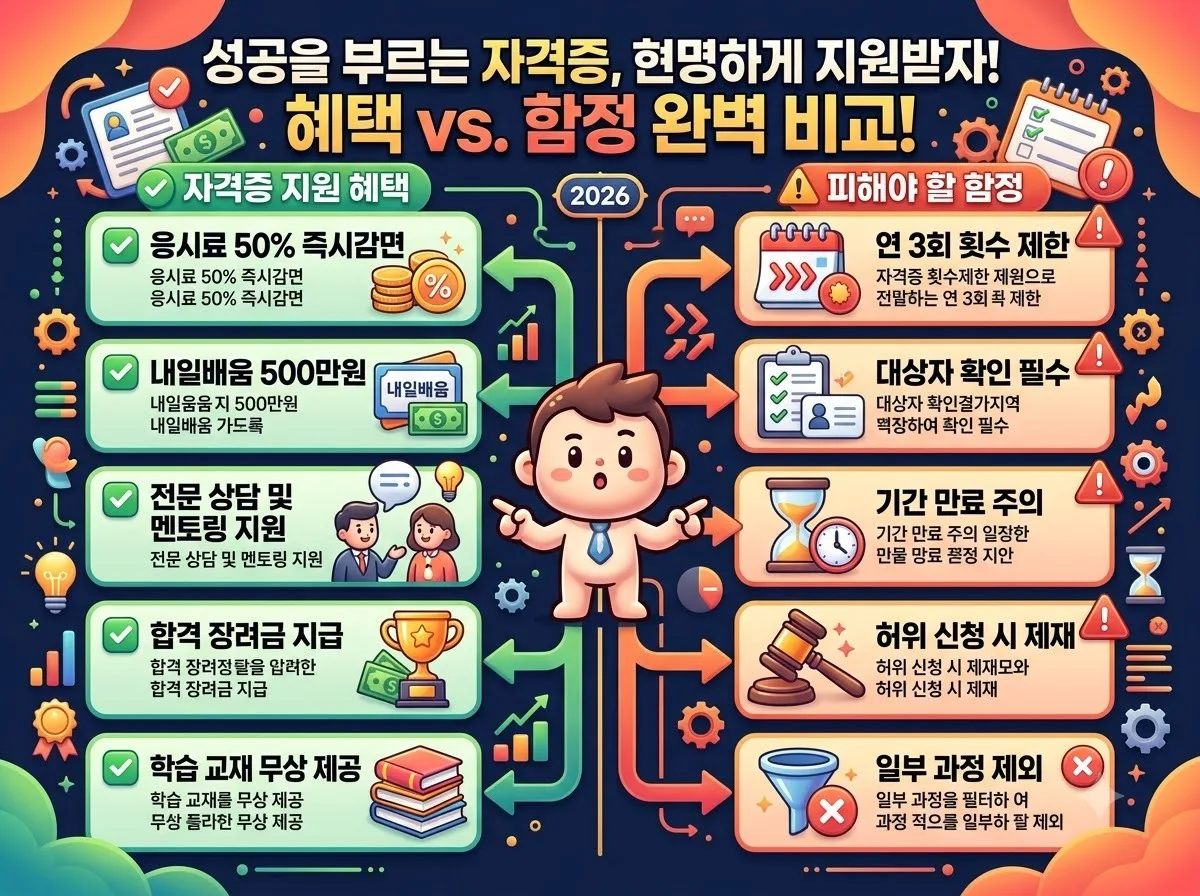 2026 자격증 지원금 신청방법과 구직자가 꼭 피해야 할 함정 이미지 1