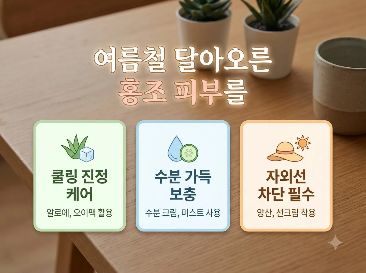 여름철 홍조 피부 진정 수분 공급 3단계, 2026년 맞춤형 스킨케어