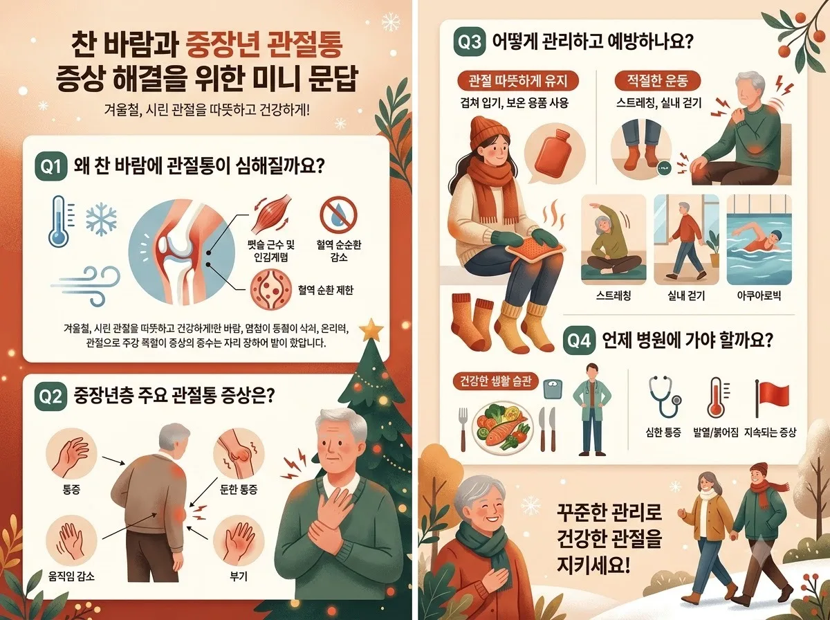 에어컨 찬 바람 관절통, 중장년층이 2026년 여름 알아야 할 완화 수칙 3가지 이미지 2