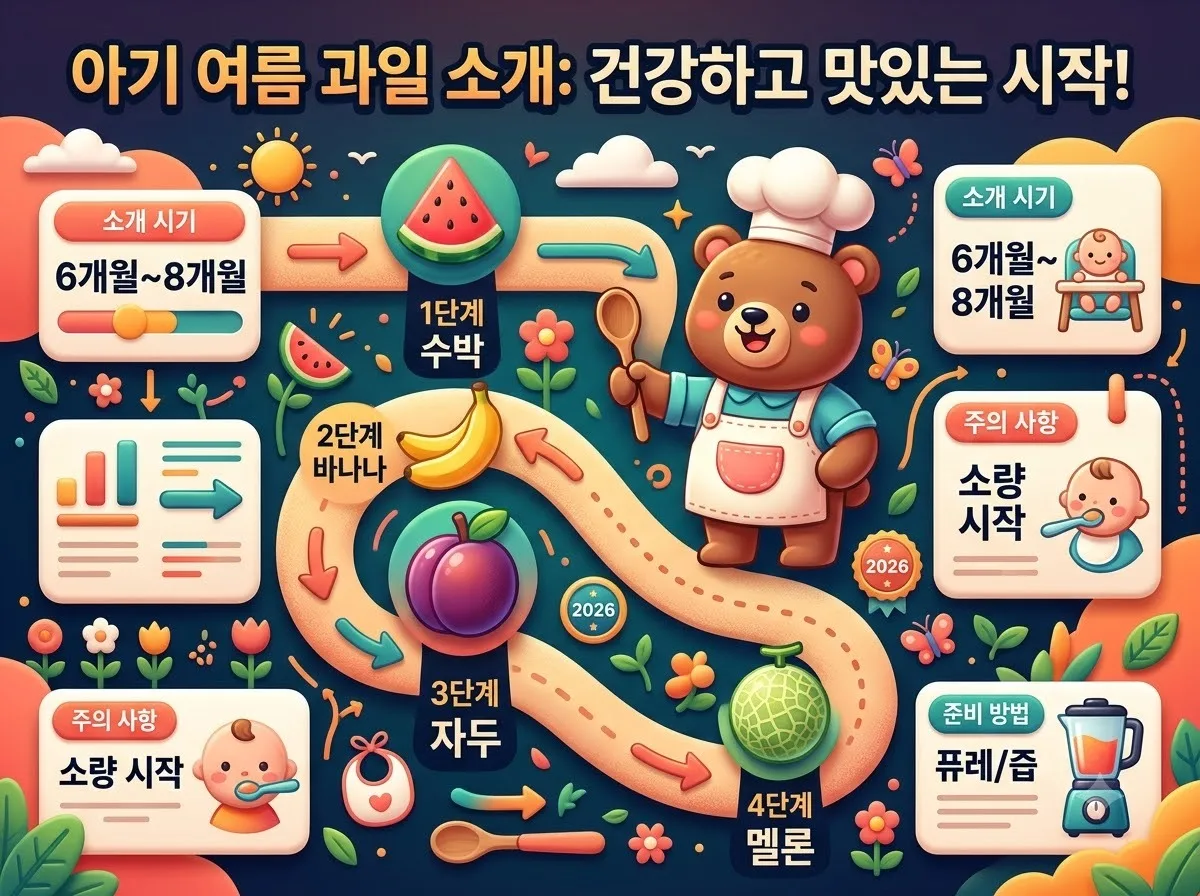 초기 이유식 여름 과일 안전한 4가지 리스트와 실패 없는 순서 이미지 1