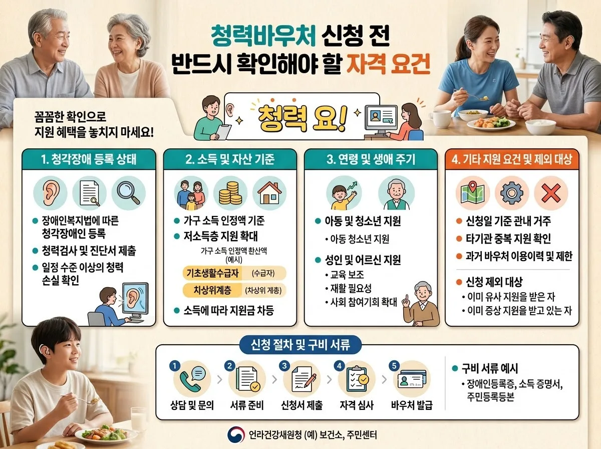 66세 생애전환기 청력바우처 도입 전망과 2026년 지원금 신청 주의점 이미지 2